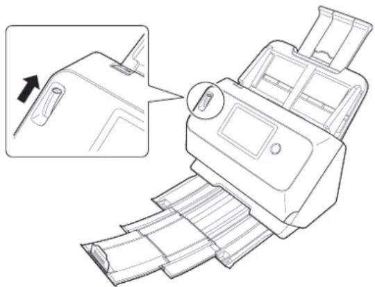 CANON imageFORMULA DR-S130 - Stellen Sie den Einzugswahlhebel in den Umgehungsmodus. - 1