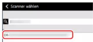 Scanner wählen DR-