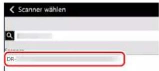 Scanner wählen DR-
