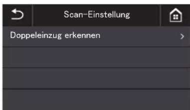 Scan-Einstellung Doppeleinzug erkennen >