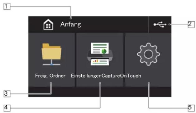 Anfang Freig. Ordner EinstellungenCaptureOnTouch