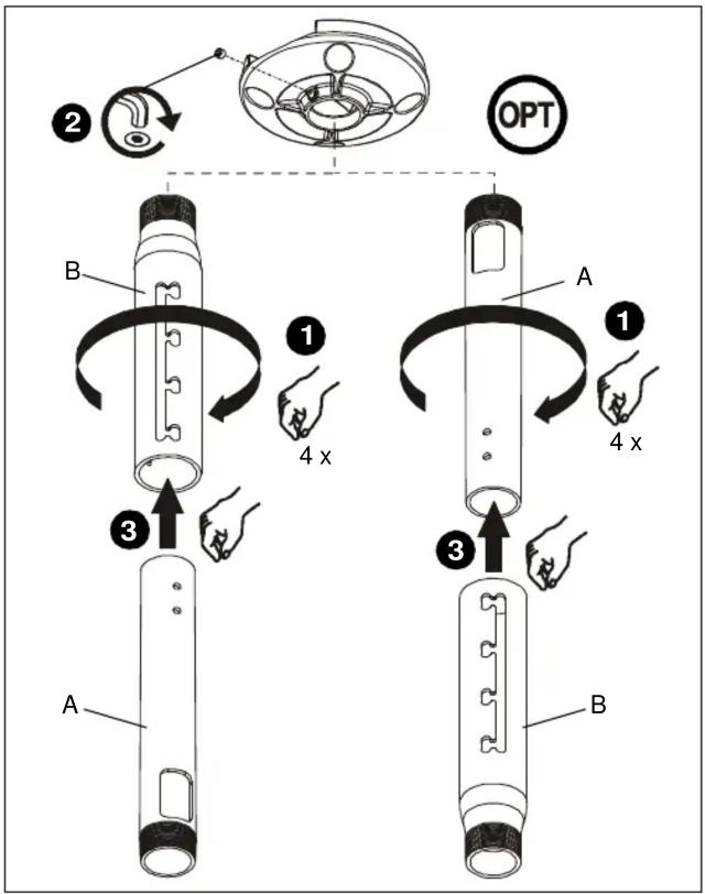 ② OPT B 1 4 x A 1 4 x 3 3 A B