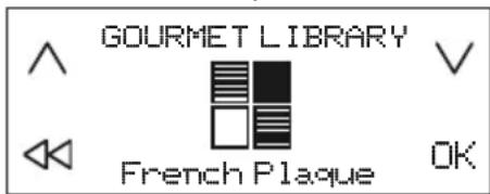 GOURMET LIBRARY French Plaque OK