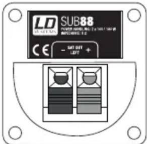 LD Systems SAT 82 G2 - SUB88 SAT OUT (SAT OUT LEFT shown) / (abgebildet SAT OUT LEFT) / SUB88 SAT OUT (sur l'illustration : SAT OUT LEFT) / SUB88 SAT OUT (en la figura SAT OUT LEFT) / SUB88 SAT OUT (na ilustracji SAT OUT LEFT) / SUB88 SAT OUT (nell'immagine SAT OUT LEFT) - 2