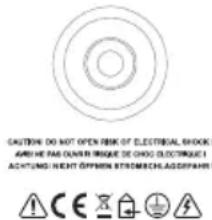 CAUTION DO NOT OPEN BISK OF ELECTRICAL SHOCK AND THE PAN ONION RESO DE CHG ELECTRICU ACCEPTING INLET OFFIRM STORMSCH, ASOCIATION