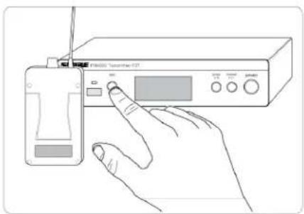 SHURE P3TE-K3E - Creating a Wireless Connection Between Receivers and Transmitters (Sync) - 2