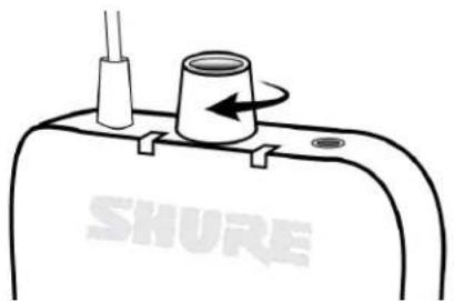 SHURE P3TE-K3E - ② Adjust Receiver Volume: - 1