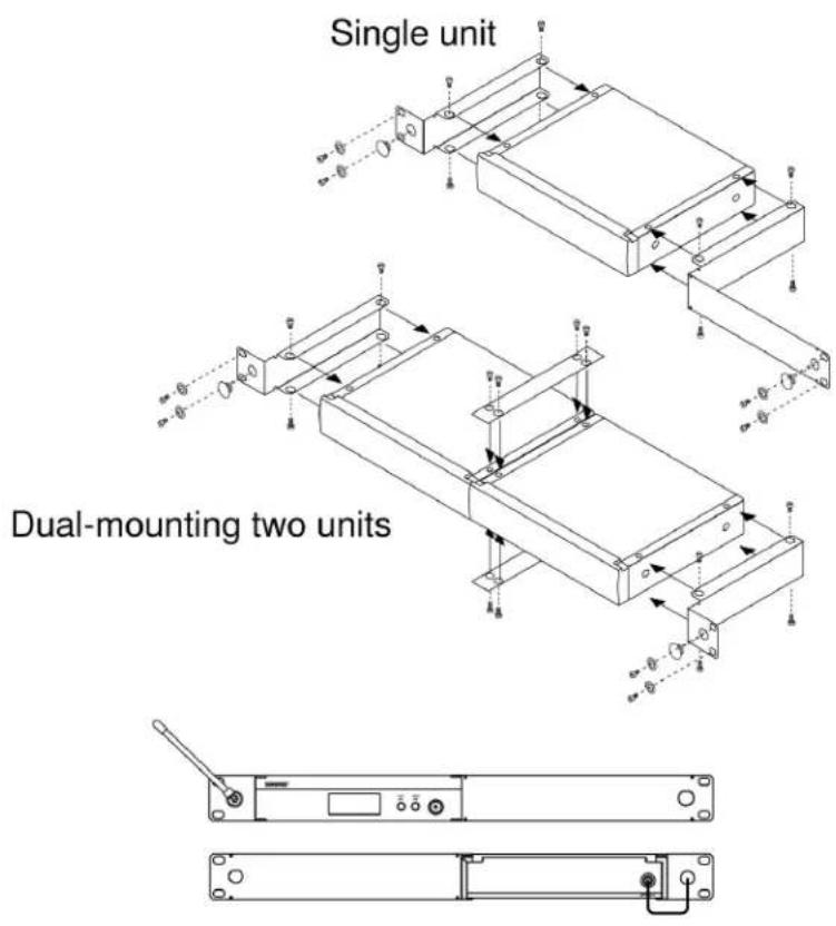 SHURE P3TE-K3E - Rack Mounting - 1
