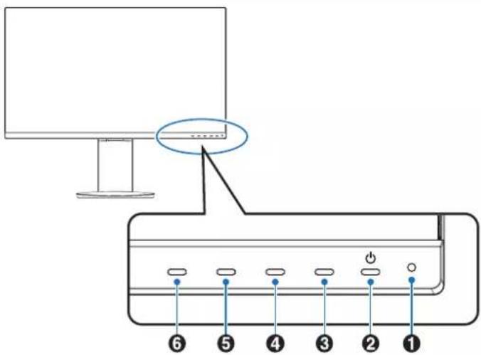 NEC MultiSync E243F - Control Panel - 1