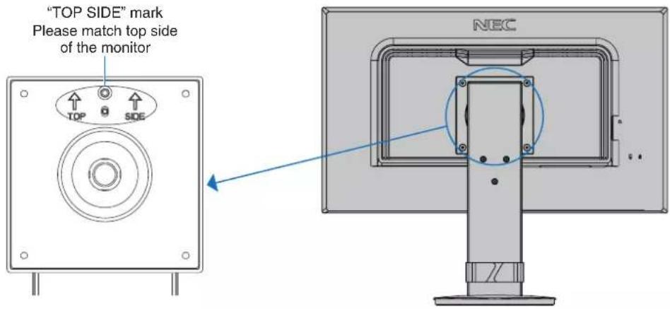 NEC MultiSync E243F - Re-attaching the Original Stand - 1