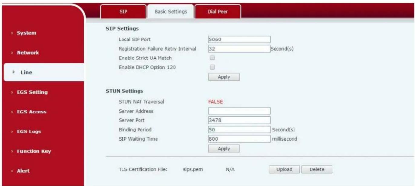 Fanvil I31s - b) Basic Settings - 2