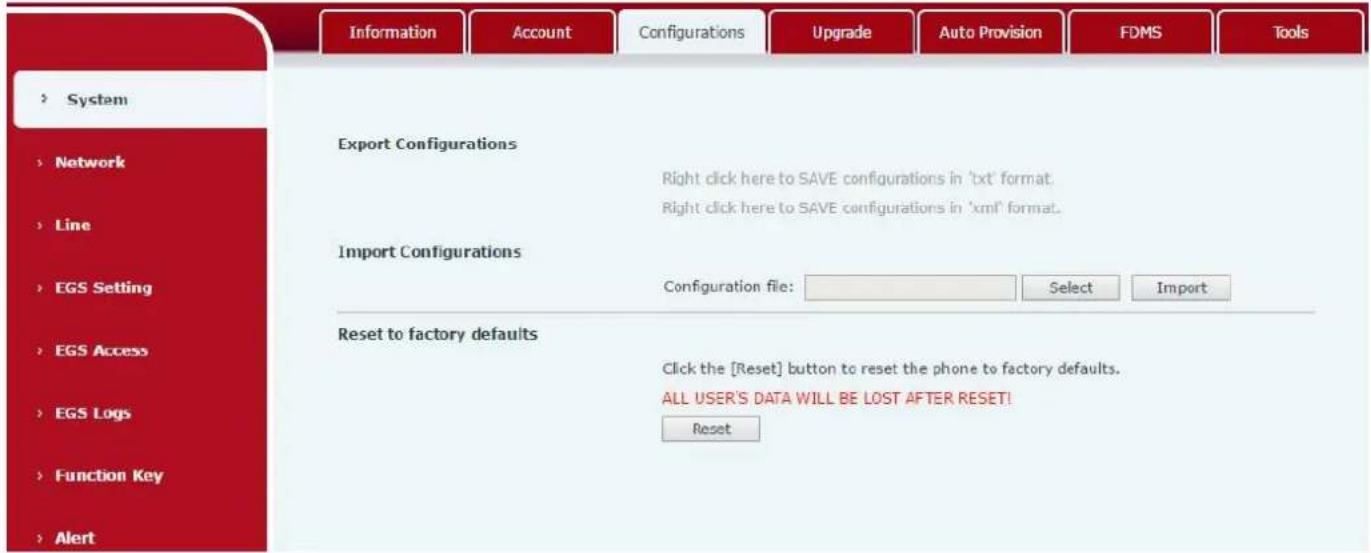 Fanvil I31s - b) Account - 2