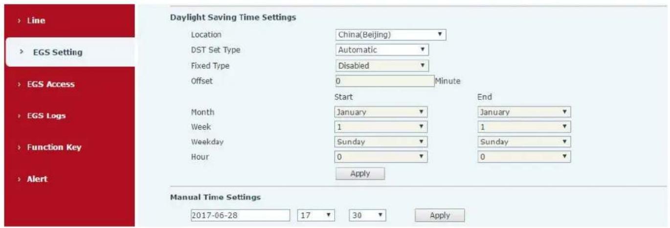 Fanvil I31s - f) Time/Date - 2