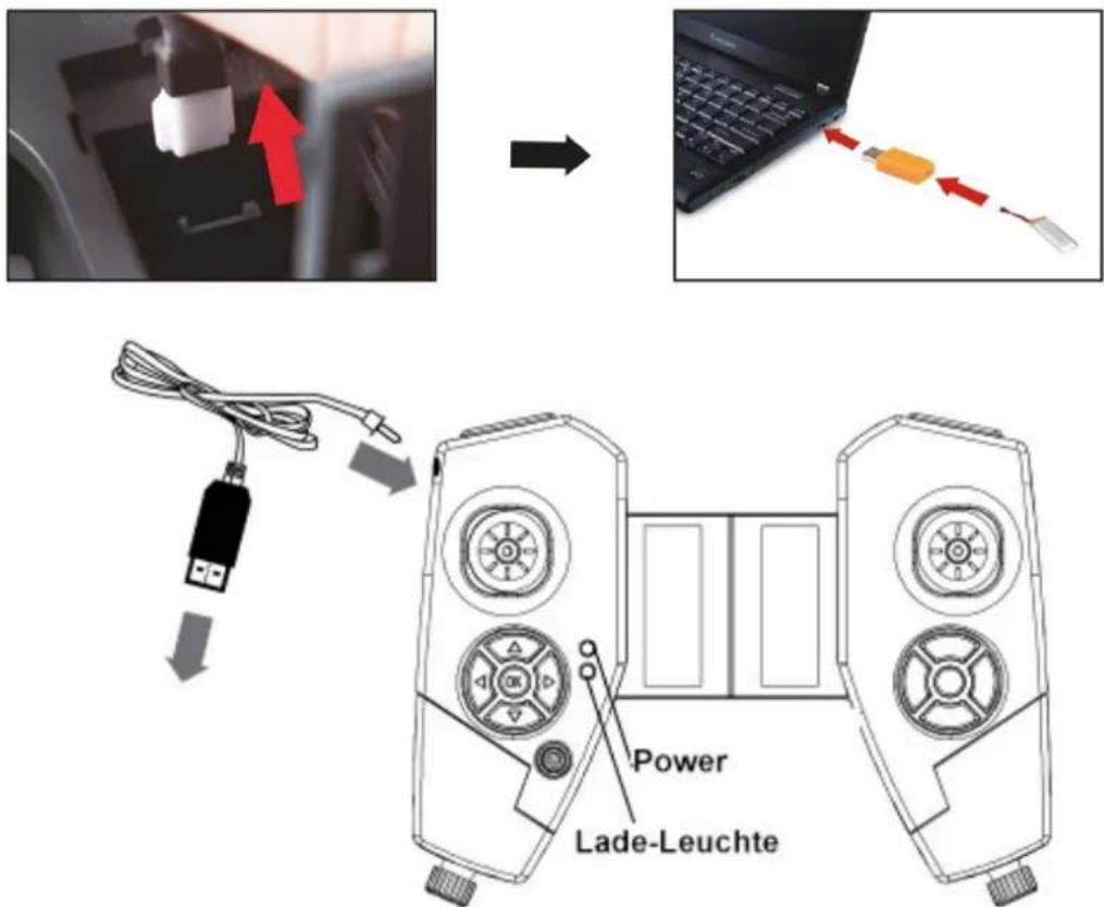 DF-Models SkyWatcher Pocket Racer - Akku Laden (Sender- und Antriebs-Akku) - 1