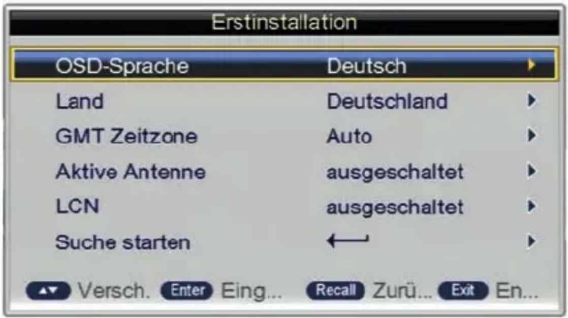 Schwaiger DTR500HD - ERSTINSTALLATION - 1