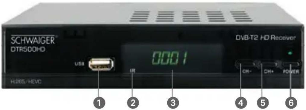 Schwaiger DTR500HD - Vorderseite Receiver - 1