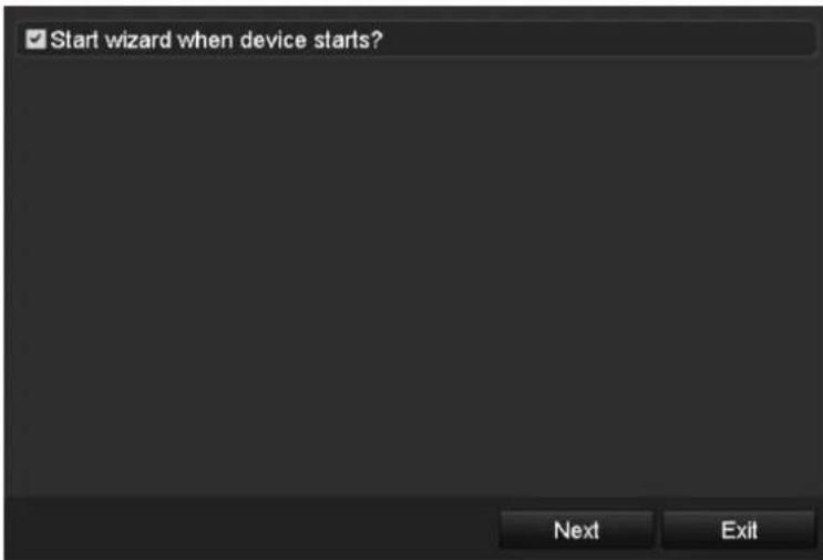 HiLook DVR-216G-K2 - Operating the Setup Wizard: - 1