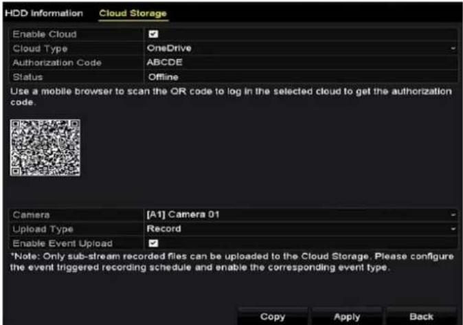 HiLook DVR-216G-K2 - Configuring Cloud Storage - 4