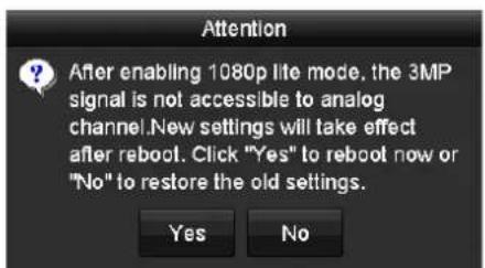 HiLook DVR-216G-K2 - Task 1: Enabling the 1080P Lite Mode - 2