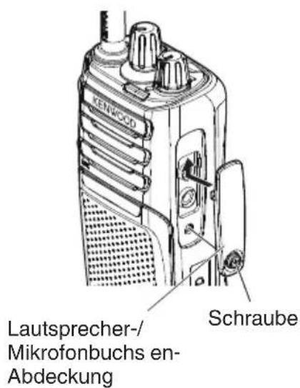 KENWOOD Lautsprecher-/Mikrofonbuchs en- Abdeckung Schraube