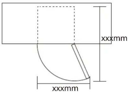Exquisit KB 05-4 A++ - Space Requirement - 1