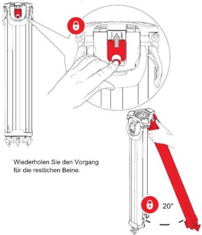 Sachtler flowtech 100 MS - Aufklappen der Stativbeine - 1