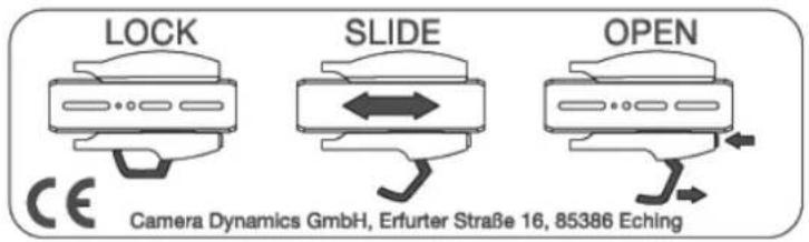 Sachtler System 7+7 HD CF - Entnehmen und Einsetzen der Kameraplatte - 1