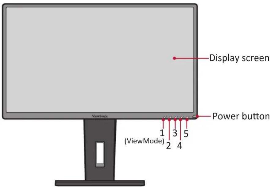 VIEWSONIC VG2448-PF - Front View - 1