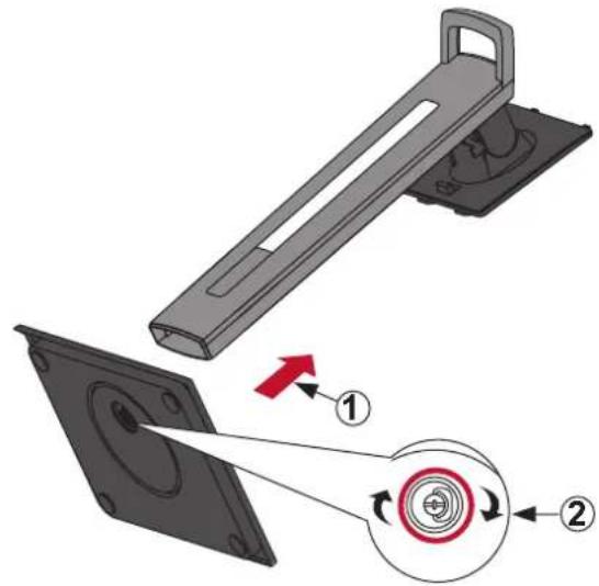 VIEWSONIC VG2448-PF - Installing the Stand - 1