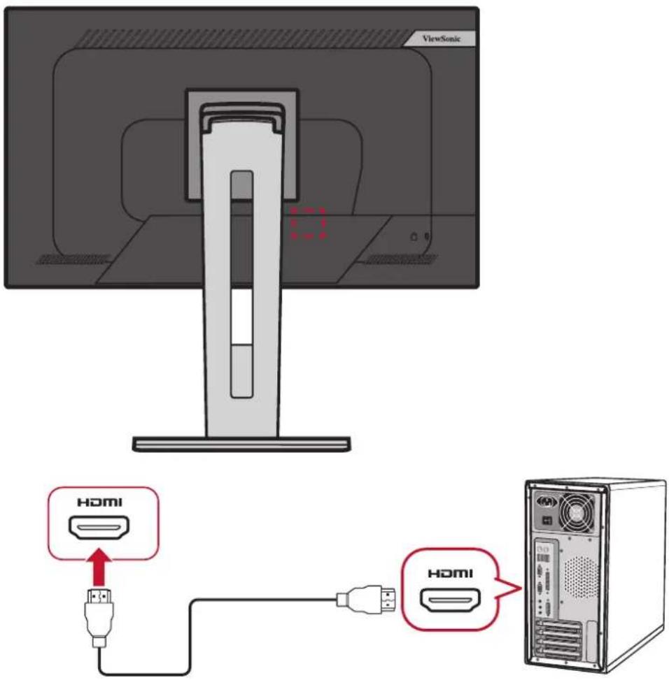VIEWSONIC VG2448-PF - HDMI Connection - 1