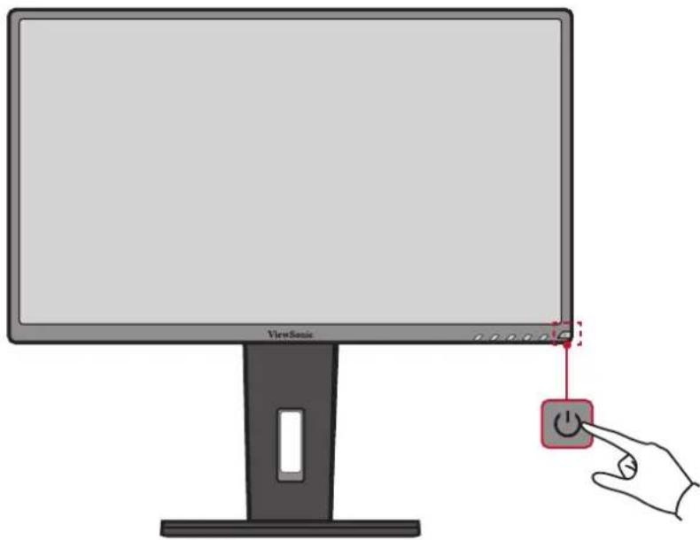 VIEWSONIC VG2448-PF - Turning the Device On/Off - 1