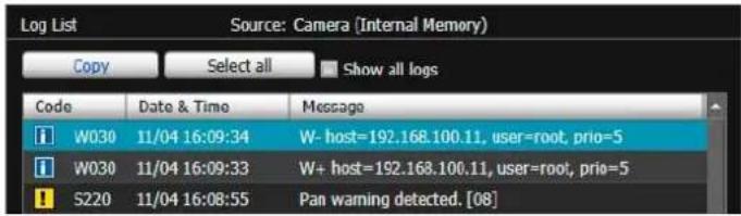 CANON VB-R11VE - Click [Copy]. - 1