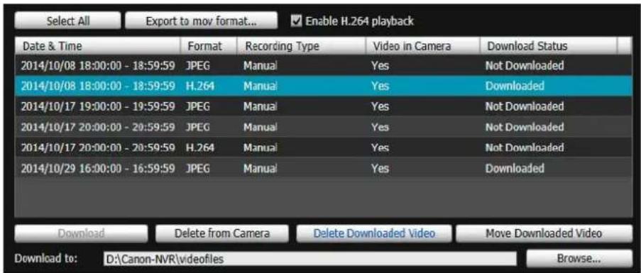 CANON VB-R11VE - Delete Downloaded Video from a Computer - 1