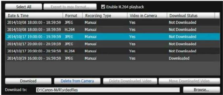 CANON VB-R11VE - Delete Video on a Memory Card - 1