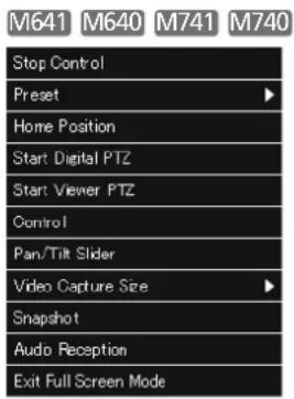 CANON VB-R11VE - Context Menu in Full Screen Mode - 2