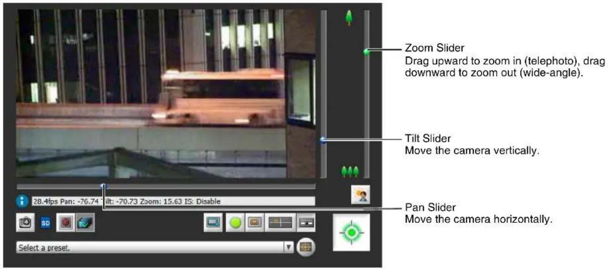 CANON VB-R11VE - Move Using the Sliders - 1