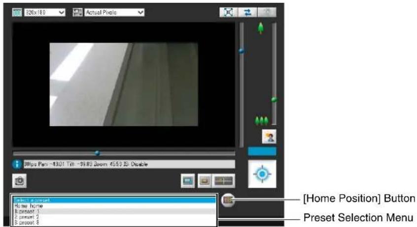 CANON VB-R11VE - Using Presets or the Home Position - 1