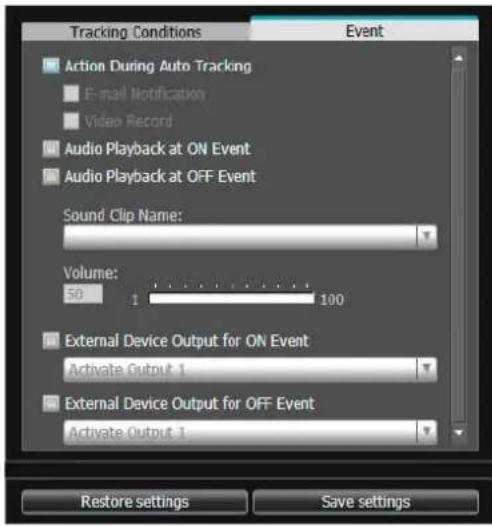 CANON VB-R11VE - To automatically zoom in on the moving object while tracking, select [Enable auto zoom during tracking]. - 1