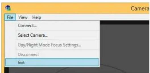 CANON VB-R11VE - Click [File] menu > [Exit]. - 1