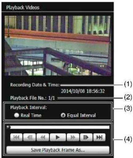 CANON VB-R11VE - Select H.264 video in the video list for playback. - 1
