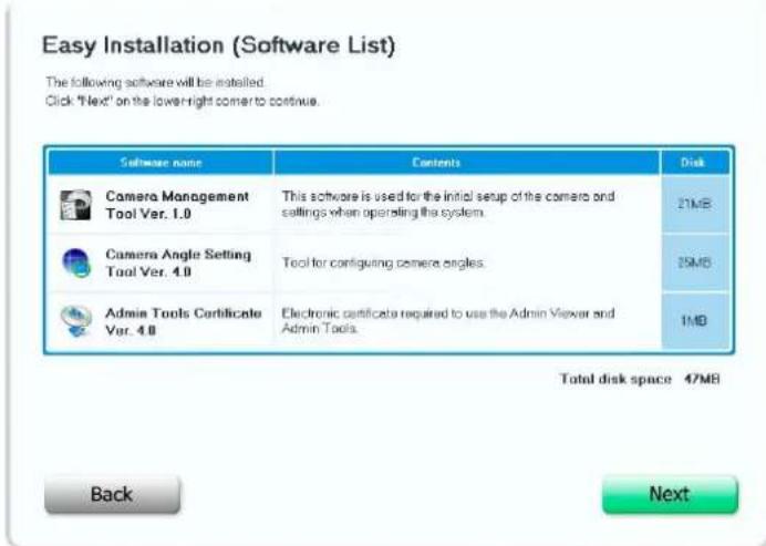 CANON VB-R11VE - Confirm or select the software that will be installed. - 1