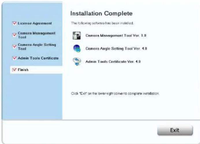 CANON VB-R11VE - Click [Exit] or [Reboot]. - 1