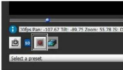 CANON VB-R11VE - Click the [Memory Card Recording] button. - 1
