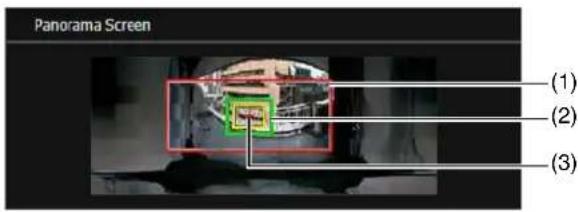 CANON VB-R11VE - Drag or resize the 3 types of preview frames displayed on the panorama screen to configure the view restrictions. - 1