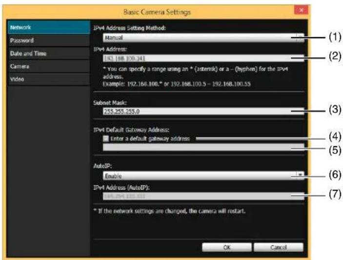 CANON VB-R11VE - Set each of the [Network] items. - 1