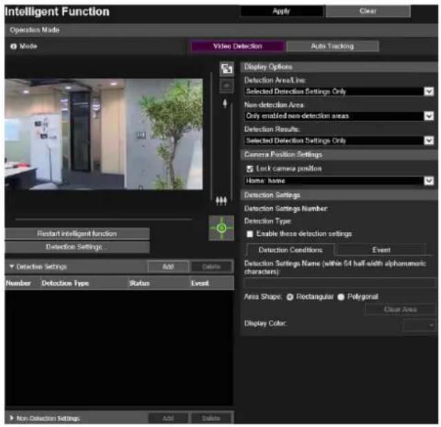 CANON VB-H761LVE - [Event] > [Intelligent Function] - Video Detection - - 1