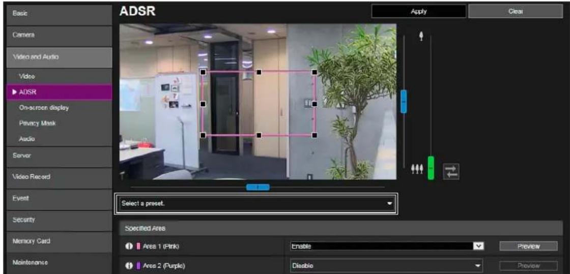 CANON VB-H761LVE - [Video and Audio] > [ADSR] / [Video and Audio] > [Privacy Mask] - 1
