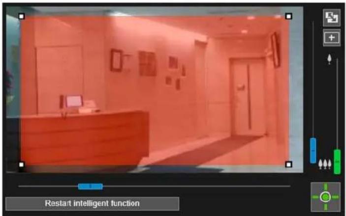 CANON VB-H761LVE - Configure the detection area in the video display area. - 1