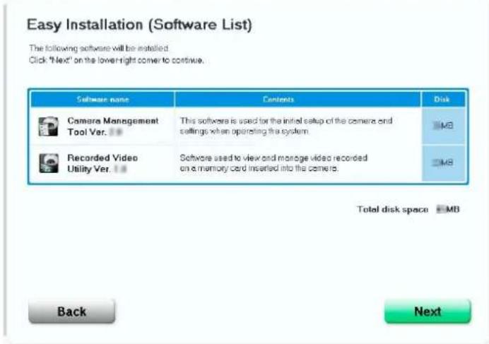 CANON VB-H761LVE - Confirm or select the software that will be installed. - 1
