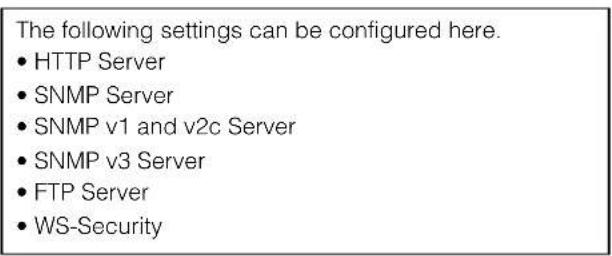 CANON VB-H761LVE - [Server] > [Server] HTTP, SNMP and FTP Server Settings - 2